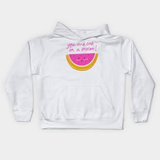 one in a melon tee Kids Hoodie